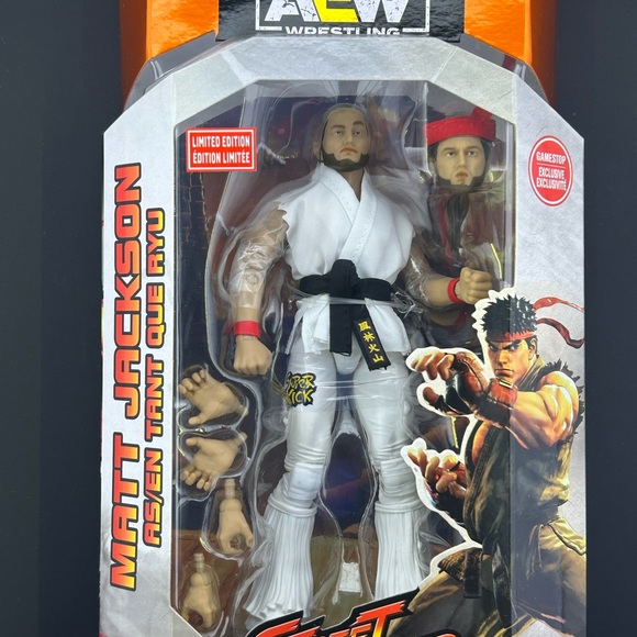 Jazwares AEW x Street Fighter Young Bucks Matt Nick Jackson GameStop Exclusive - Picture 2 of 3